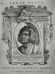 ジョルジョーネ。出典：Giorgio Vasari、最も優れたイタリアの画家、彫刻家、建築家の生活、1568