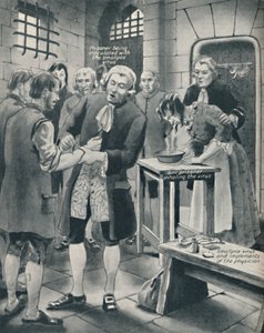 囚人に刑務所で天然痘を与える、18世紀後半、c1934 作： Unbekannt