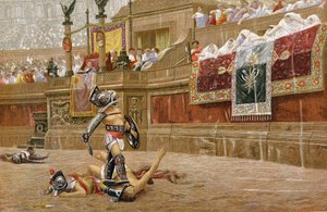 ローマの闘技場の剣闘士 作： Unbekannt