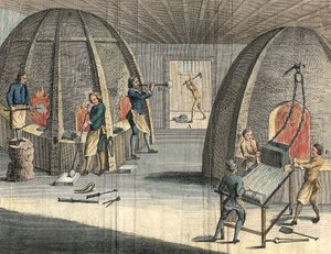 ガラス製造、1760 作： Unbekannt