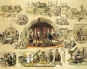 ガラス製造、c1870 作： Unbekannt