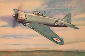 グロスターF.534戦闘機単葉機、c1944。 作： Unbekannt