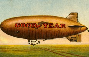 グッドイヤー巡礼飛行船、1925年、1932年。 作： Unbekannt