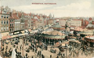 グースフェア、マーケットプレイス、ノッティンガム、ノッティンガムシャー、1907 作： Unbekannt
