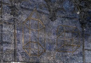 ゴシックアート。教皇の部屋：檻の詳細 - 天使の塔。1336-1337年、アヴィニョンの教皇の宮殿 作： Unbekannt