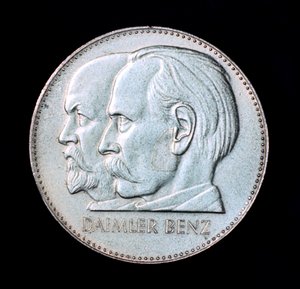 ゴットリーブダイムラーとカールベンツ、ドイツの自動車産業の先駆者、1961年 作： Unbekannt
