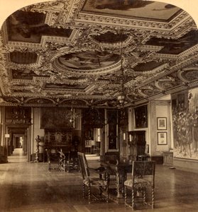 グランドダイニングホール、フレデリクスボー城、デンマーク、1897年。 作： Unbekannt