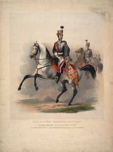 1845年、オーストリアの第4フッサール連隊の大佐、アレクサンドルニコラエビッチ王子