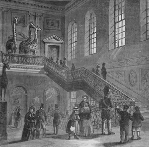モンタギューハウスの大階段、ブルームズベリー、ロンドン、c1830 1878 作： Unbekannt