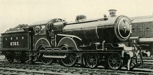 ロイヤルトレインの特別な装飾、c1930の大東部タイプ4-4-0。 作： Unbekannt