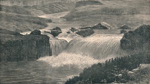 イエローストーン川の大滝、1873年、1883年 作： Unbekannt