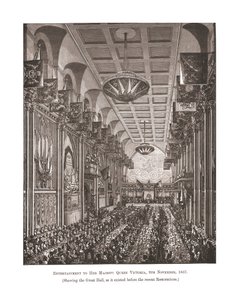 グレートホールギルドホール、1837年、1886年 作： Unbekannt
