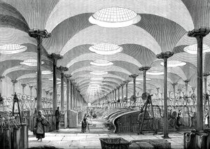 リーズ、マーシャルマーシャルズ亜麻工場の大ホール、c1880 作： Unbekannt