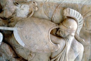 アマゾン30BC-200ADとの戦いでギリシャの重装歩兵 作： Unbekannt