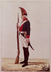 第一海兵大隊の擲弾兵、1786年