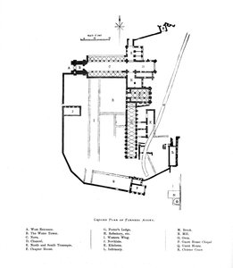 ファーネス修道院の平面図、1897