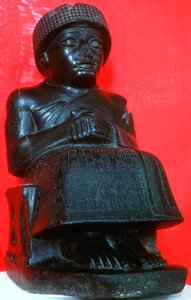 紀元前22世紀、ネオシュメリアン様式のバビロン南部にあるラガシュ市の統治者、グデア 作： Unbekannt