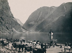 グドヴァンゲン、ネロイフィヨルド、1914年。 作： Unbekannt