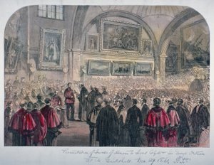 1861年、シティ・オブ・ロンドンのギルドホール会議場 作： Unbekannt