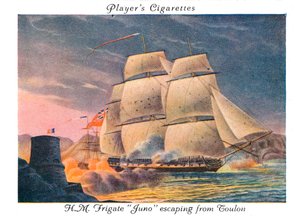 HMFrigateJunoが1936年にツーロンから脱出した。 作： Unbekannt