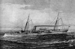 HM Torpedo Gun Boat Rattlesnake、1887 作： Unbekannt