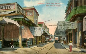ハバナ：Calle San Rafael、San Rafael Street、c1910s。