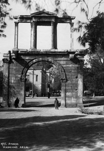 ハドリアヌスのアーチ、アテネ、ギリシャ、c1920s-c1930s 作： Unbekannt