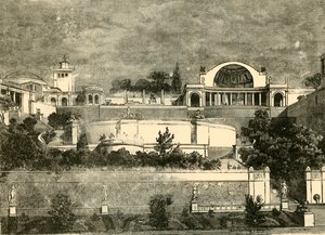 ティブールのハドリアヌス様式の邸宅、1890年。 作： Unbekannt