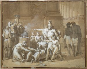 ハンニバルはローマに永遠の敵を誓うc。 1808。 作： Unbekannt