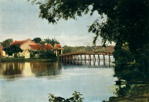 ハノイ。 Le Petit Lac、ハノイ。小さな湖、1900年。 作： Unbekannt