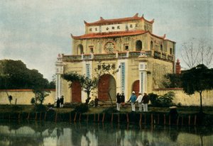 ハノイ。ハノイのPagode Du Kinh Luoc。キンルオックパゴダ、1900年。 作： Unbekannt