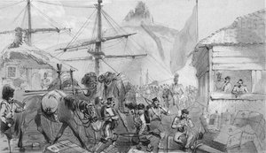 バラクラの港。着陸場所、c1850s。