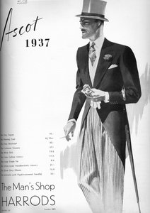 ハロッズ：マンショップ-アスコット1937、1937 作： Unbekannt