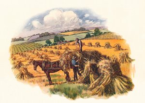 トルプドルでの収穫、1824年、1934年 作： Unbekannt