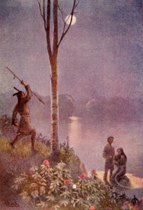 彼は槍を構え、ガードルを打ちました」、1914年. 作： Unbekannt