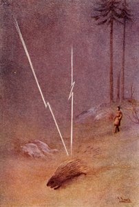 1914年、彼は突然巨大なヤマアラシの形をとった. 作： Unbekannt