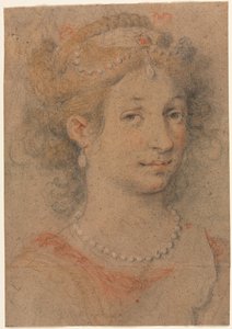 女性の頭、1600年代。 作： Unbekannt