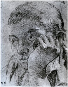 青年の頭、c1750-1753 1958 作： Unbekannt