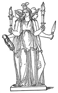 ヘカテ、女神の魔法、幽霊、魔術 作： Unbekannt