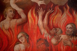 サン・ニコラ・ド・ヴェロセ教会の地獄絵図（フランス・サン・ニコラ・ド・ヴェロセ 作： Unbekannt