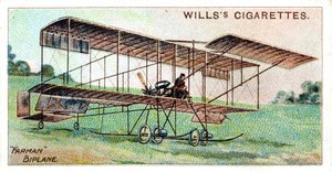 ファーマン複葉機のアンリファーマン、フランスの飛行士、航空機製造業者、c1909 作： Unbekannt