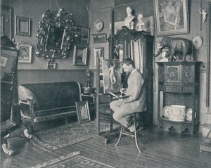 Henri Gervexのスタジオ、c1897