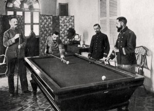 アンリグロー、フランスの兵士、ビリヤードをプレイ、1895 作： Unbekannt