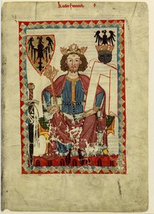 Henry VI 1165-1197、Codex Manesseの神聖ローマ皇帝、1305年から1340年 作： Unbekannt