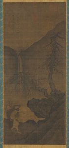 薬草採集者、明王朝、1368～1644年。 作： Unbekannt