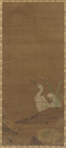 サギと水生植物、1368-1644。 作： Unbekannt
