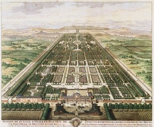 ヘレンハウゼン：城と庭園、c。 1745