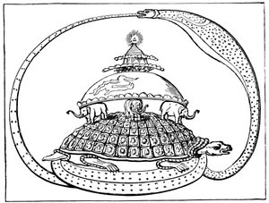 宇宙のヒンドゥー教の概念、c1880 作： Unbekannt