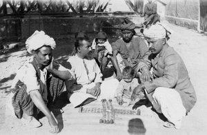 ヒンドゥー教徒のギャンブル、インド、1916年〜1917年 作： Unbekannt