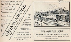 ヒントンウッド-ファーストクラスプライベートホテル、1929 作： Unbekannt